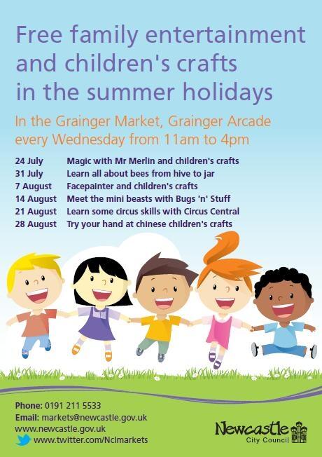 Summer Holiday fun in the Grainger Market
